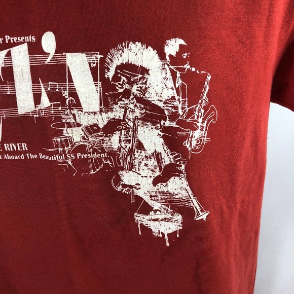 VTG Independence Center Jazzin On The River SS President USA Made Shirt 80s 90s - Picture 3 of 12